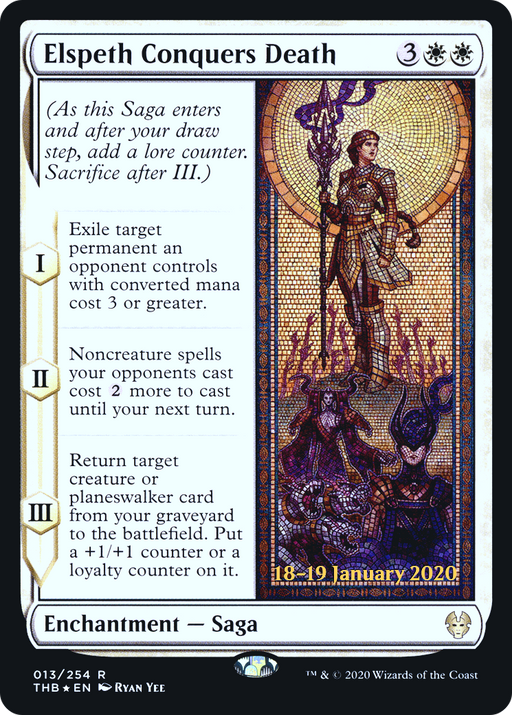 Elspeth Conquers Death (PRE-013) [Theros Beyond Death Promos] Foil MTG Single Wizards of the Coast