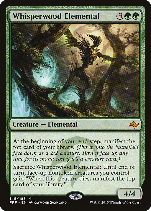 Whisperwood Elemental (FRF-145) [Fate Reforged] MTG Single Wizards of the Coast