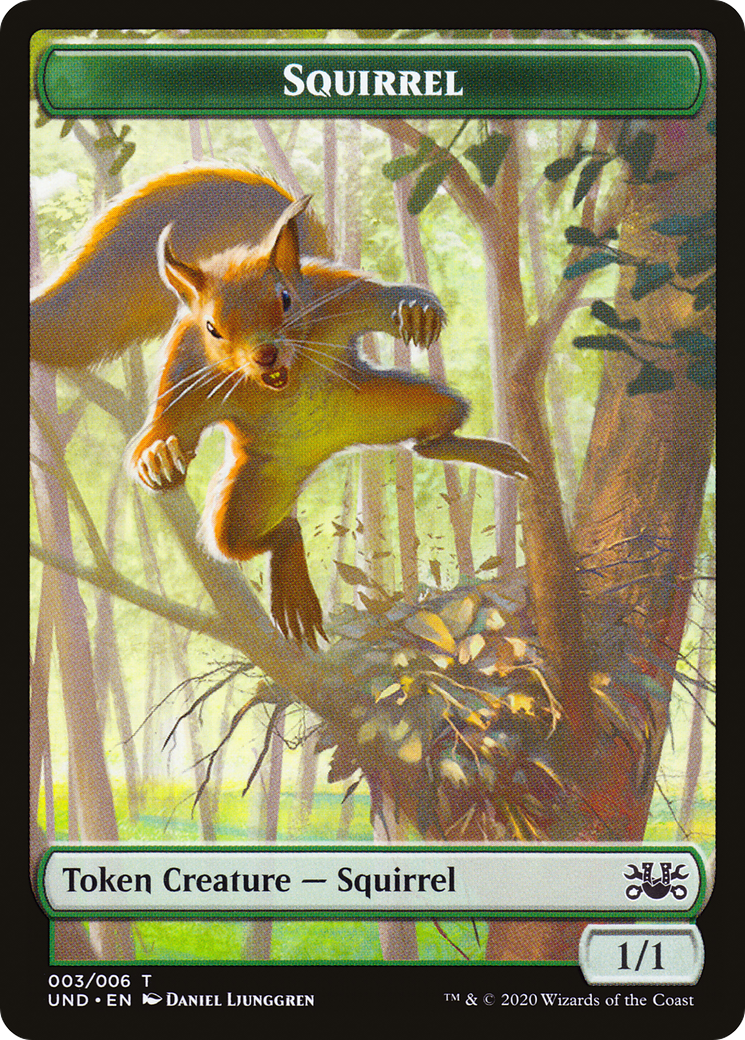 Squirrel (TUND-003) [Tokens] Unsanctioned Tokens MTG Single Wizards of the Coast