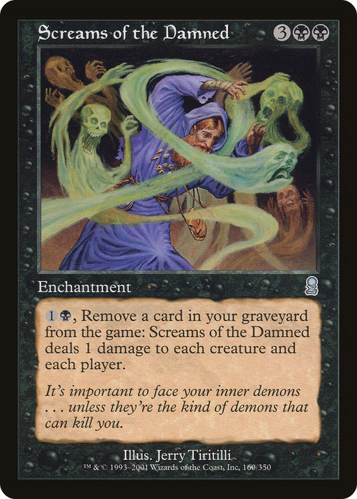 Screams of the Damned (ODY-160) [Odyssey] Foil MTG Single Wizards of the Coast