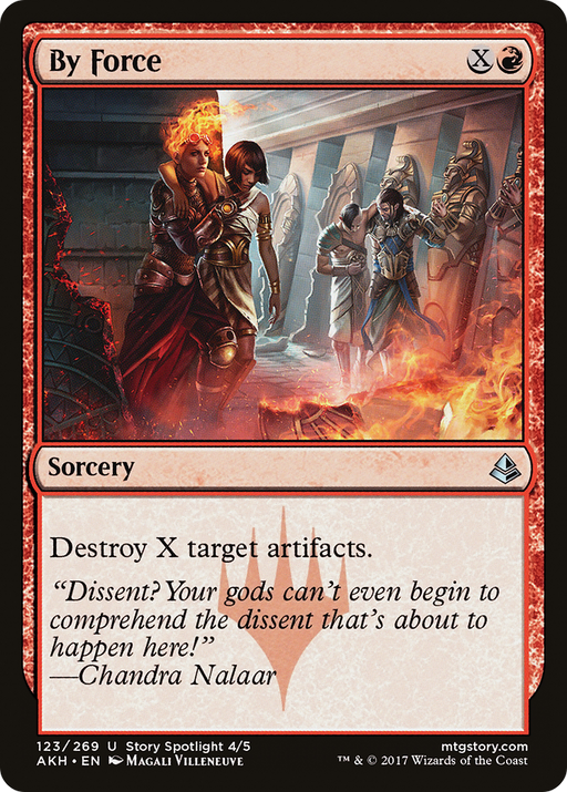 By Force (AKH-123) [Amonkhet] Foil MTG Single Wizards of the Coast