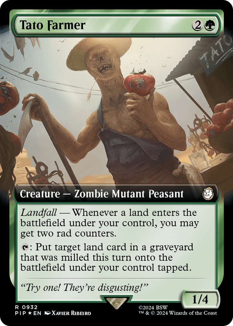 Tato Farmer (Surge Foil) (PIP-932) [Fallout] (Extended Art) Foil MTG Single Wizards of the Coast