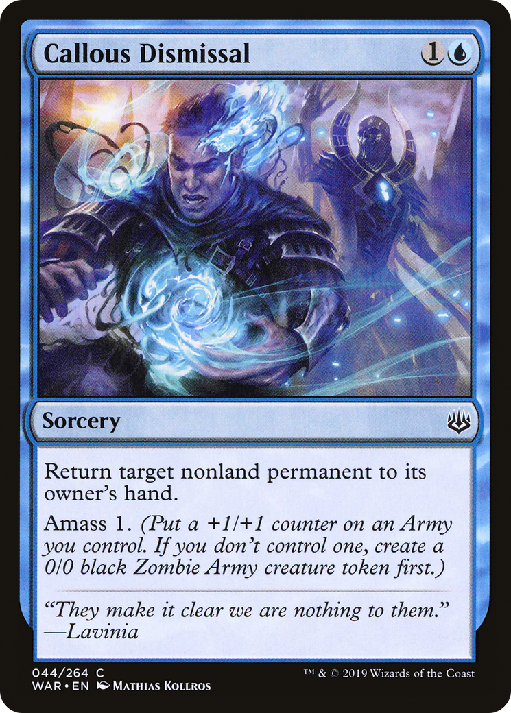 Callous Dismissal (WAR-044) [War of the Spark] Foil MTG Single Wizards of the Coast