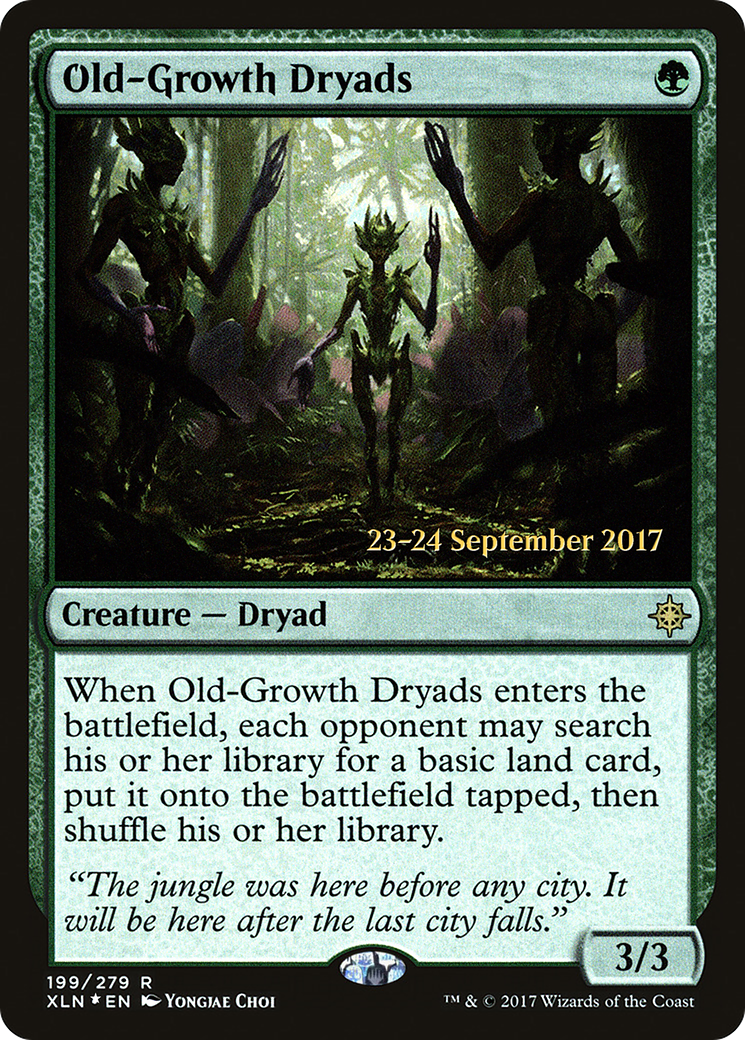 Old-Growth Dryads (PRE-199) [Ixalan Promos] Foil MTG Single Wizards of the Coast