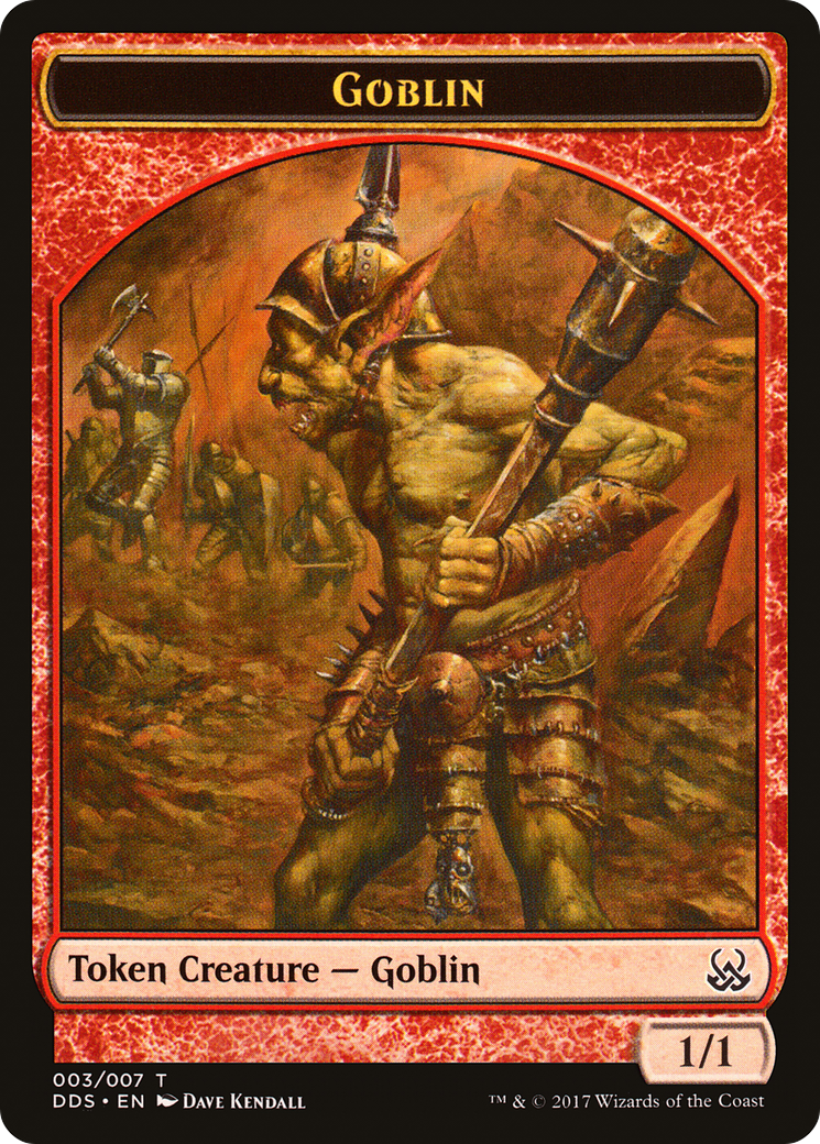 Goblin Token (DDS-003) [Misc] Duel Decks: Mind vs. Might Tokens MTG Single Wizards of the Coast