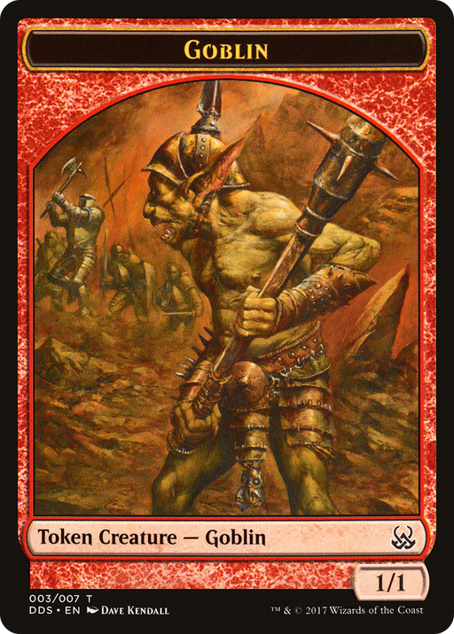 Goblin Token (DDS-003) [Misc] Duel Decks: Mind vs. Might Tokens MTG Single Wizards of the Coast