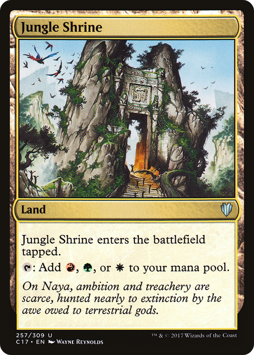 Jungle Shrine (C17-257) [Commander 2017] MTG Single Wizards of the Coast
