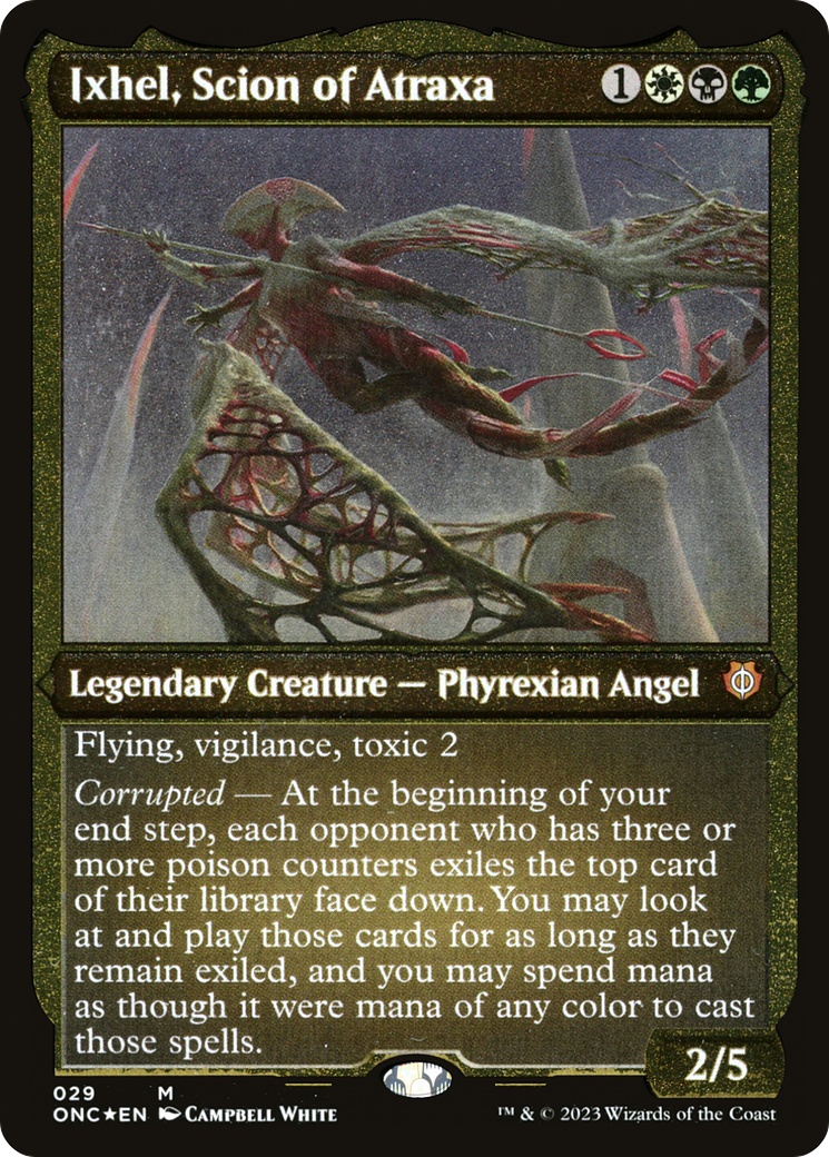 Ixhel, Scion of Atraxa (ONC-029) [Phyrexia: All Will Be One Commander] Etched Foil MTG Single Wizards of the Coast
