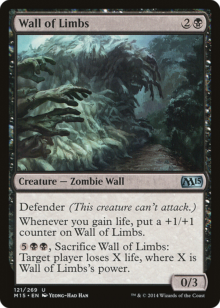 Wall of Limbs (M15-121) [Magic 2015] MTG Single Wizards of the Coast