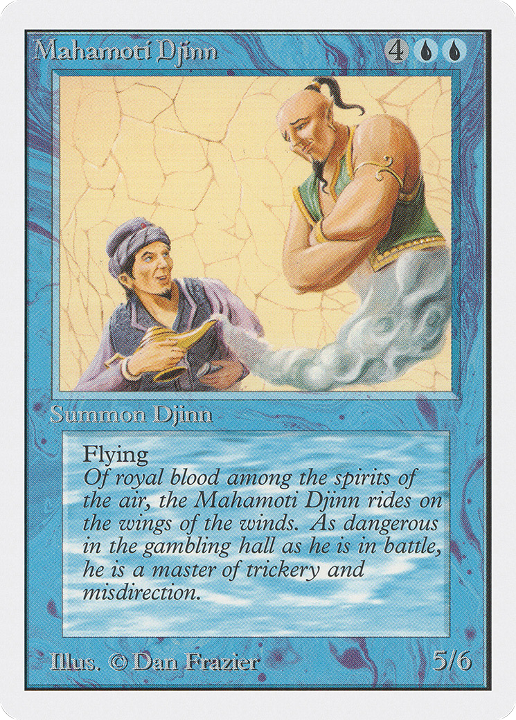 Mahamoti Djinn (2ED-065) [Oldschool] Unlimited Edition MTG Single Wizards of the Coast