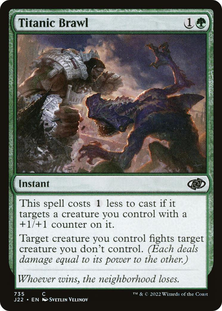 Titanic Brawl (J22-735) [Jumpstart 2022] MTG Single Wizards of the Coast