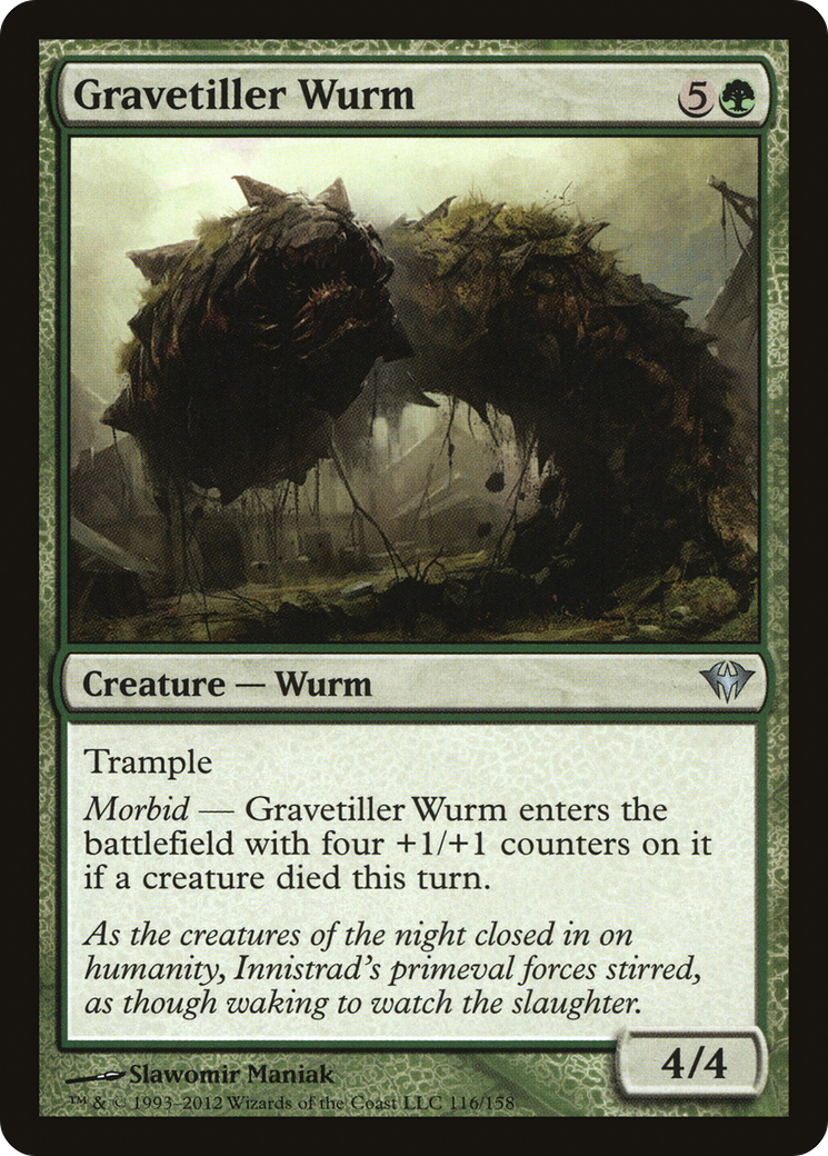Gravetiller Wurm (DKA-116) [Dark Ascension] Foil MTG Single Wizards of the Coast