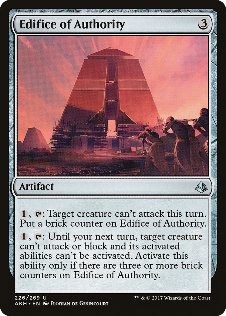 Edifice of Authority (AKH-226) [Amonkhet] Foil MTG Single Wizards of the Coast