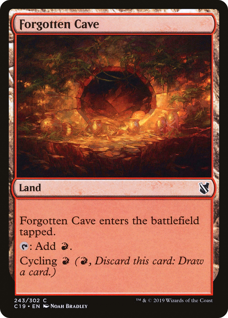 Forgotten Cave (C19-243) [Commander 2019] MTG Single Wizards of the Coast