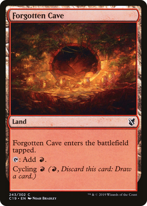 Forgotten Cave (C19-243) [Commander 2019] MTG Single Wizards of the Coast