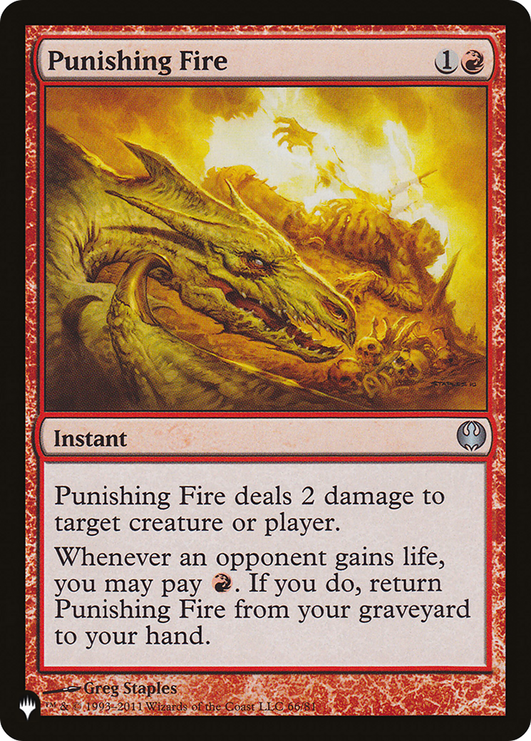 Punishing Fire (LIST-DDG-66) [Mystery Booster] The List MTG Single Wizards of the Coast