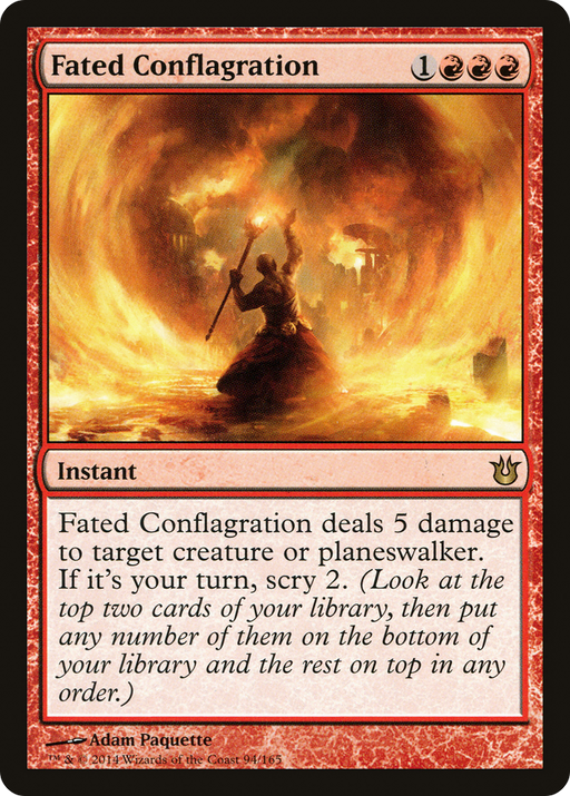 Fated Conflagration (BNG-094) [Born of the Gods] MTG Single Wizards of the Coast
