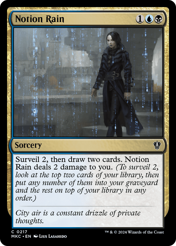 Notion Rain (MKC-217) [Murders at Karlov Manor Commander] MTG Single Wizards of the Coast