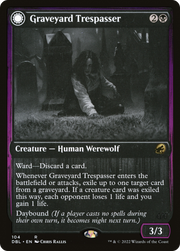 Graveyard Trespasser // Graveyard Glutton (DBL-104) [Innistrad: Double Feature] Foil MTG Single Wizards of the Coast