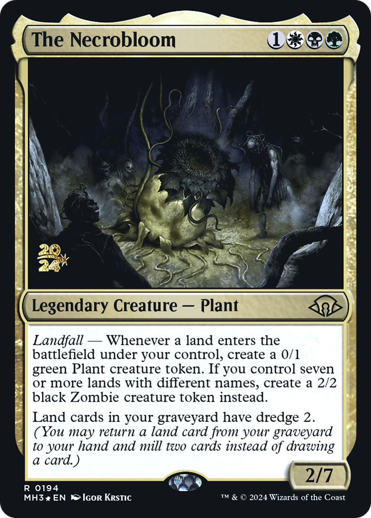 The Necrobloom (PRE-194) [Modern Horizons 3 Promos] Foil MTG Single Wizards of the Coast