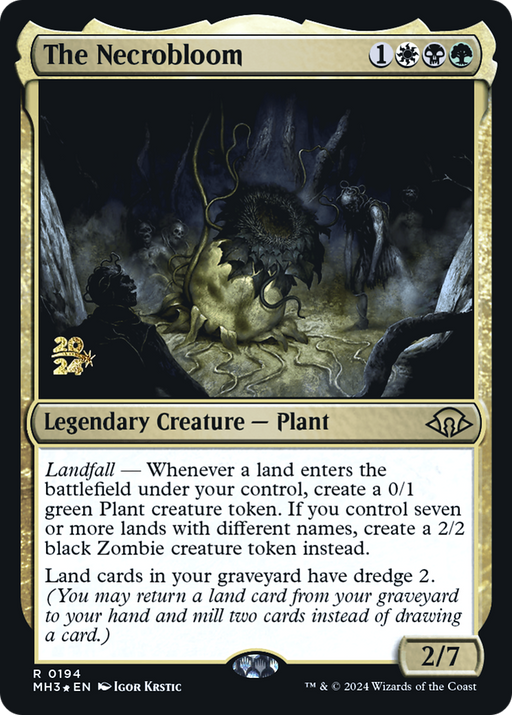 The Necrobloom (PRE-194) [Modern Horizons 3 Promos] Foil MTG Single Wizards of the Coast