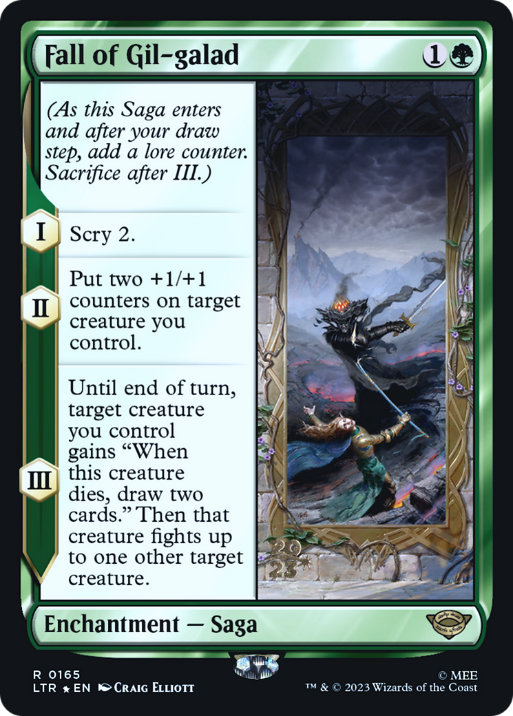 Fall of Gil-galad (PRE-165) [Tales of Middle-earth Promos] Foil MTG Single Wizards of the Coast