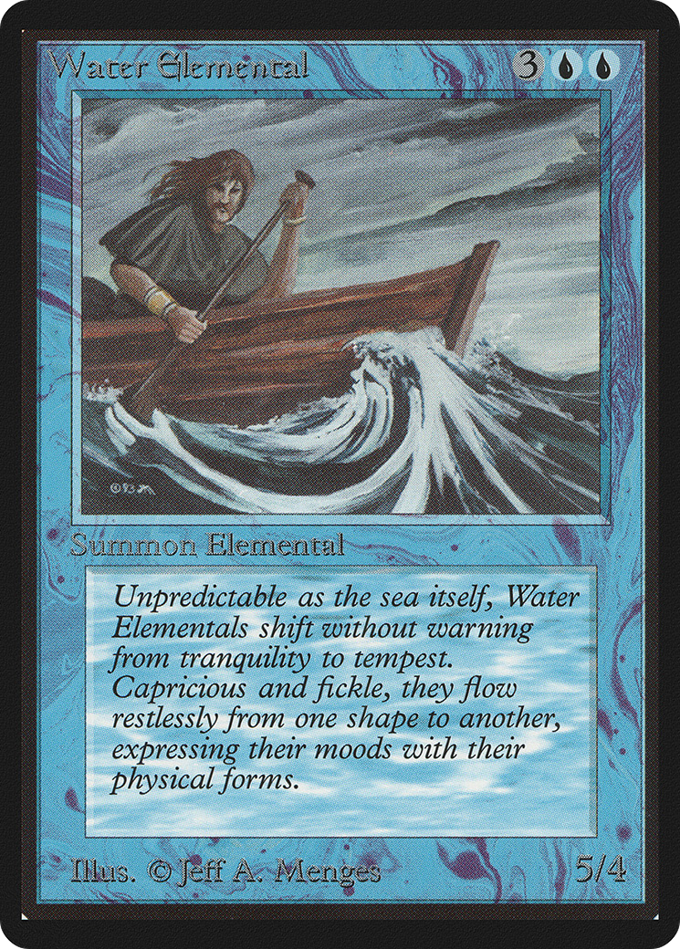 Water Elemental (LEB-) [Oldschool] Limited Edition Beta MTG Single Wizards of the Coast