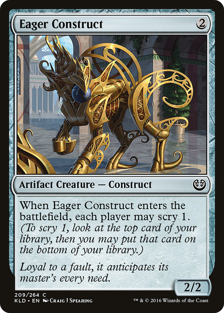 Eager Construct (KLD-209) [Kaladesh] MTG Single Wizards of the Coast