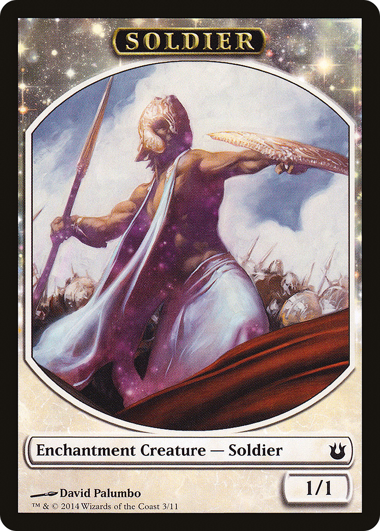 Soldier (BNG-003) [Tokens] Born of the Gods Tokens MTG Single Wizards of the Coast