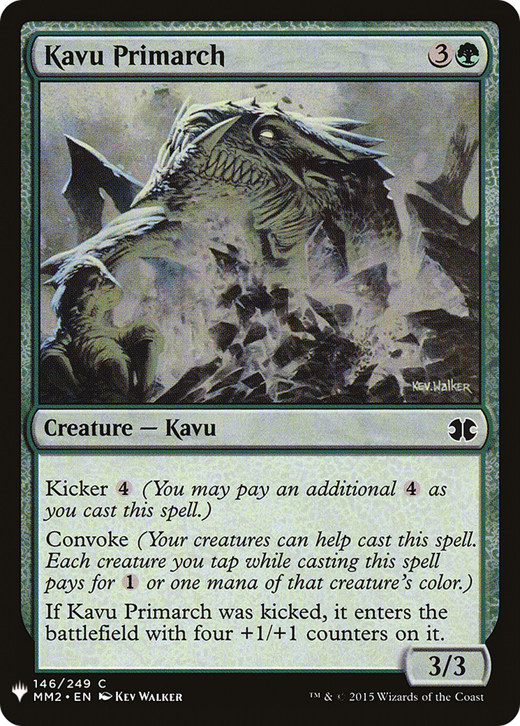 Kavu Primarch (LIST-MM2-146) [Mystery Booster] The List MTG Single Wizards of the Coast