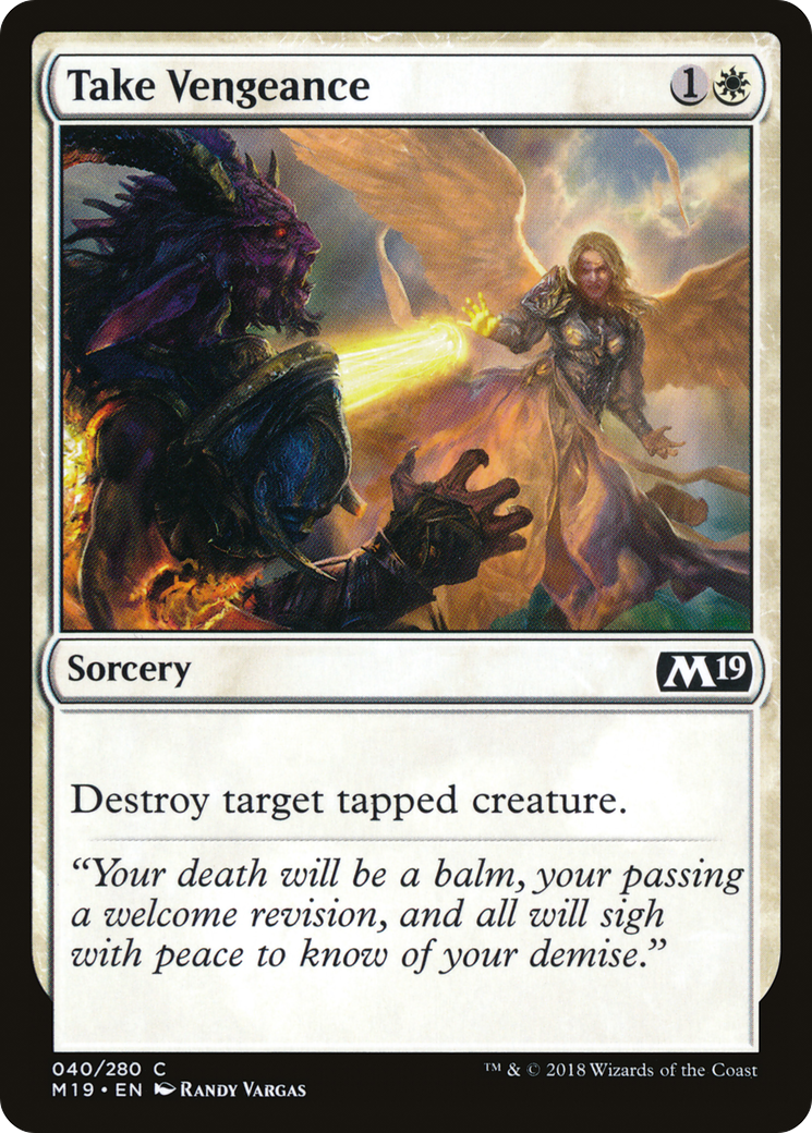 Take Vengeance (M19-040) [Core Set 2019] Foil MTG Single Wizards of the Coast