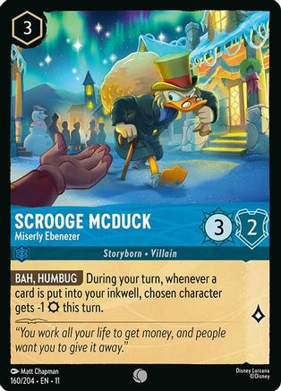 Scrooge McDuck - Miserly Ebenezer (160/204) [Winterspell] Lorcana Single Disney