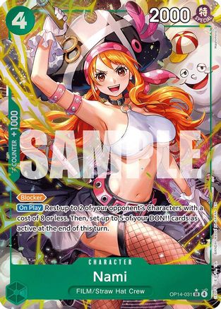 Nami (Alternate Art) (OP14-031) [The Azure Sea's Seven] Foil One Piece Single Bandai