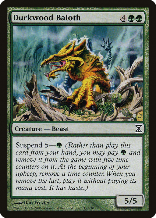 Durkwood Baloth (TSP-193) [Time Spiral] Foil MTG Single Wizards of the Coast