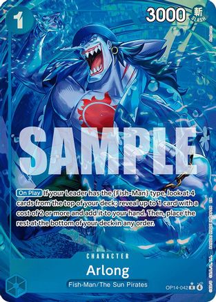Arlong (Alternate Art) (OP14-042) [The Azure Sea's Seven] Foil One Piece Single Bandai