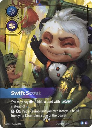 Teemo - Swift Scout (Alternate Art) (263a/298) [Riftbound Promotional Cards] Foil Riftbound Singles Riot Games