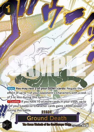Ground Death (Alternate Art) (OP14-096) [The Azure Sea's Seven] Foil One Piece Single Bandai