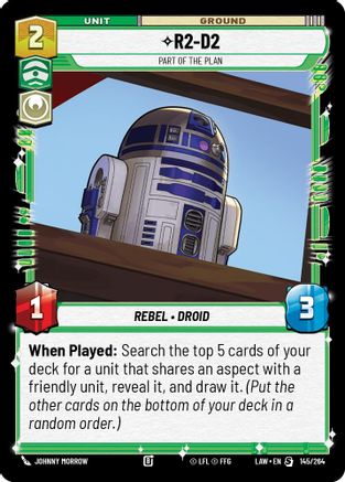 R2-D2 - Part of the Plan (145/264) [A Lawless Time] Star Wars: Unlimited Single Disney