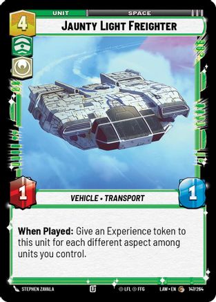 Jaunty Light Frieghter (147/264) [A Lawless Time] Star Wars: Unlimited Single Disney