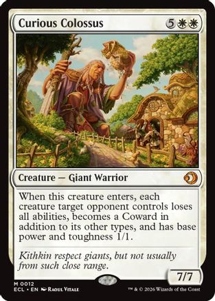 Curious Colossus (ECL-012) [Lorwyn Eclipsed] Foil MTG Single Wizards of the Coast