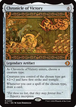 Chronicle of Victory (ECL-253) [Lorwyn Eclipsed] Foil MTG Single Wizards of the Coast