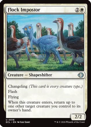 Flock Impostor (ECL-016) [Lorwyn Eclipsed] MTG Single Wizards of the Coast
