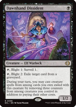 Dawnhand Dissident (ECL-098) [Lorwyn Eclipsed] MTG Single Wizards of the Coast