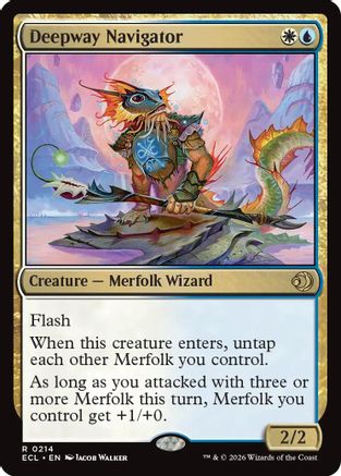 Deepway Navigator (ECL-214) [Lorwyn Eclipsed] Foil MTG Single Wizards of the Coast