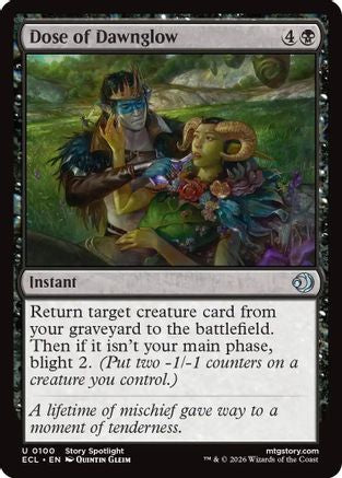 Dose of Dawnglow (ECL-100) [Lorwyn Eclipsed] Foil MTG Single Wizards of the Coast