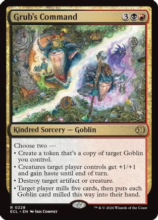 Grub's Command (ECL-228) [Lorwyn Eclipsed] MTG Single Lorwyn Eclipsed