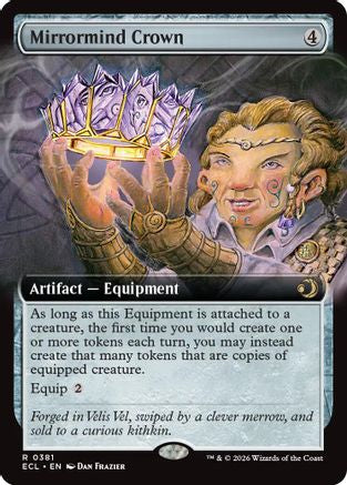 Mirrormind Crown (Extended Art) (ECL-381) [Lorwyn Eclipsed] MTG Single Lorwyn Eclipsed