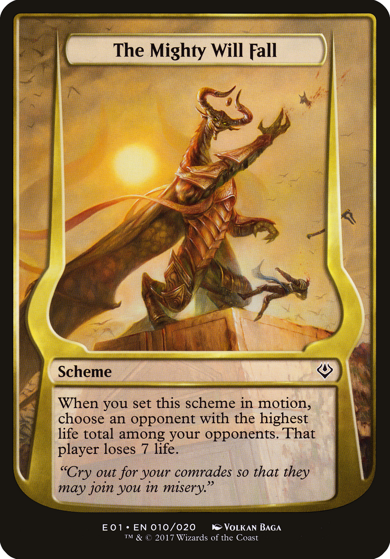 The Mighty Will Fall (OE01-10★) [Archenemy: Nicol Bolas Schemes] MTG Single Wizards of the Coast