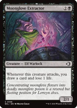 Moonglove Extractor (ECL-109) [Lorwyn Eclipsed] Foil MTG Single Lorwyn Eclipsed