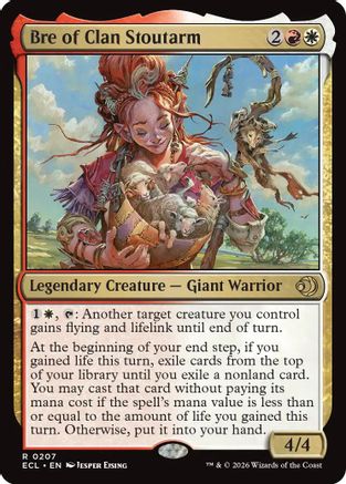 Bre of Clan Stoutarm (ECL-207) [Lorwyn Eclipsed] Foil MTG Single Wizards of the Coast